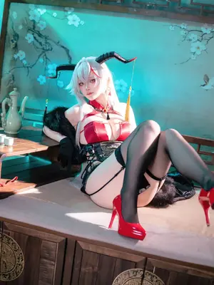 屿鱼Yukako - 碧蓝航线 埃吉尔 旗袍_05