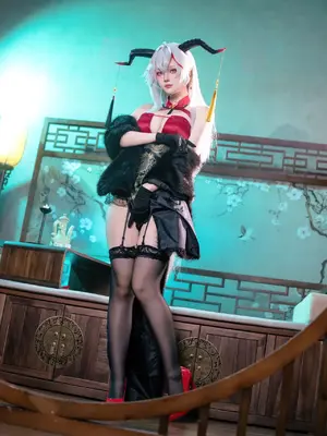 屿鱼Yukako - 碧蓝航线 埃吉尔 旗袍_10