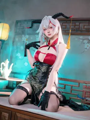 屿鱼Yukako - 碧蓝航线 埃吉尔 旗袍_23