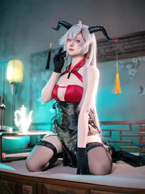 屿鱼Yukako - 碧蓝航线 埃吉尔 旗袍_24