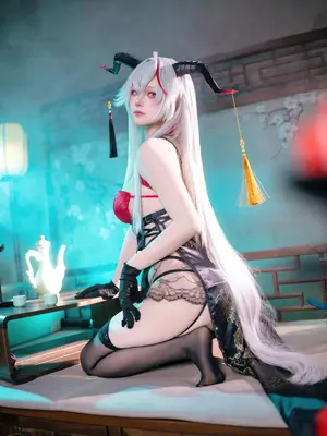 屿鱼Yukako - 碧蓝航线 埃吉尔 旗袍_25