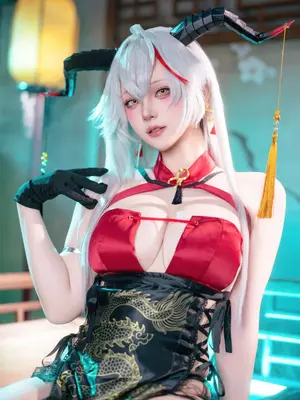 屿鱼Yukako - 碧蓝航线 埃吉尔 旗袍_38