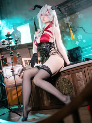 屿鱼Yukako - 碧蓝航线 埃吉尔 旗袍_40