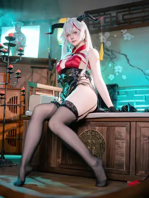 屿鱼Yukako - 碧蓝航线 埃吉尔 旗袍_41