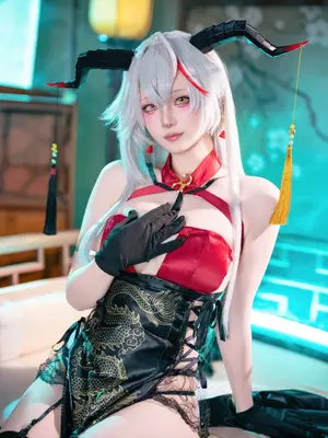 屿鱼Yukako - 碧蓝航线 埃吉尔 旗袍_43