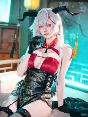 屿鱼Yukako - 碧蓝航线 埃吉尔 旗袍_44