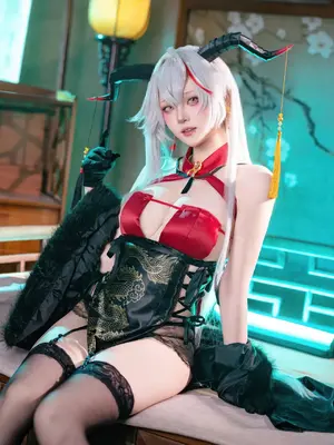 屿鱼Yukako - 碧蓝航线 埃吉尔 旗袍_48