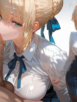 [Tsukinoo] 異端特異点の秘話 ～アルトリア、太った男の罠に落ちる純潔の騎士～_036