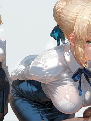 [Tsukinoo] 異端特異点の秘話 ～アルトリア、太った男の罠に落ちる純潔の騎士～_056