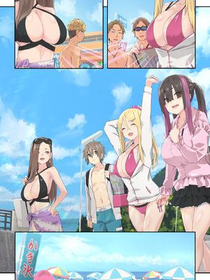 [TJ_studio (冬至)] ぎゃるキャンv～ヤリサーの美女3人とエロ目的で海へ行く話～_085