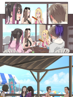 [TJ_studio (冬至)] ぎゃるキャンv～ヤリサーの美女3人とエロ目的で海へ行く話～_103