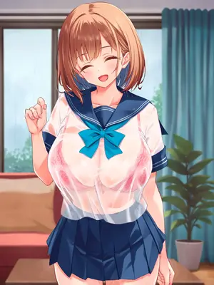 [クリムゾン艦隊] 濡れ透け少女の淫らな誘惑〜訳あり巨乳女子にハメまくって孕ませた話〜_351