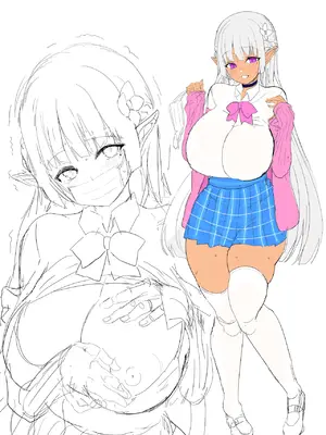 [ゆにおんばすと (かずたろ)] 完全にギャル堕ちした留学生エルフの指導法 [DL版]_41