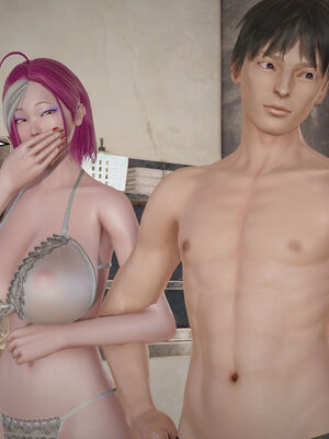 [3D]性奴妈妈穿着开裆裤袜勾引我 “奴隸的時間”1-5+番x3_032_2_14