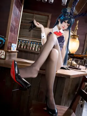 九柒喵 - 蔚蓝档案 龙华妃咲 兔女郎_08