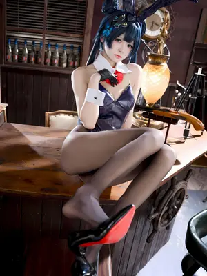 九柒喵 - 蔚蓝档案 龙华妃咲 兔女郎_09