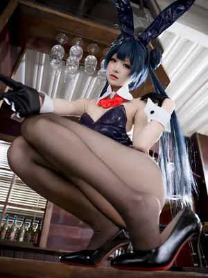 九柒喵 - 蔚蓝档案 龙华妃咲 兔女郎_10