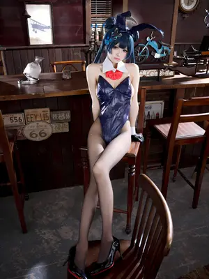 九柒喵 - 蔚蓝档案 龙华妃咲 兔女郎_15