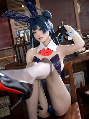 九柒喵 - 蔚蓝档案 龙华妃咲 兔女郎_20