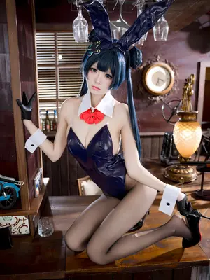 九柒喵 - 蔚蓝档案 龙华妃咲 兔女郎_27