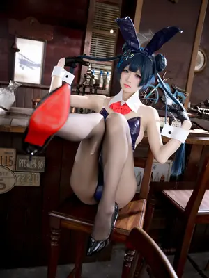 九柒喵 - 蔚蓝档案 龙华妃咲 兔女郎_31