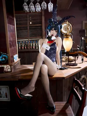 九柒喵 - 蔚蓝档案 龙华妃咲 兔女郎_33