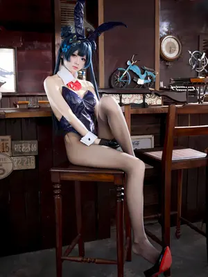 九柒喵 - 蔚蓝档案 龙华妃咲 兔女郎_36