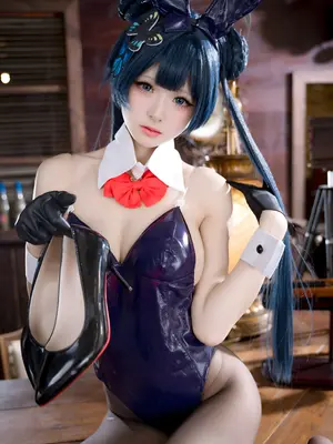 九柒喵 - 蔚蓝档案 龙华妃咲 兔女郎_39