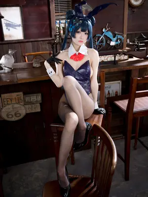 九柒喵 - 蔚蓝档案 龙华妃咲 兔女郎_41