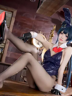 九柒喵 - 蔚蓝档案 龙华妃咲 兔女郎_49