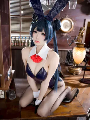 九柒喵 - 蔚蓝档案 龙华妃咲 兔女郎_53