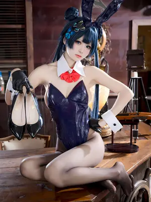 九柒喵 - 蔚蓝档案 龙华妃咲 兔女郎_54