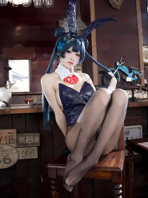 九柒喵 - 蔚蓝档案 龙华妃咲 兔女郎_58