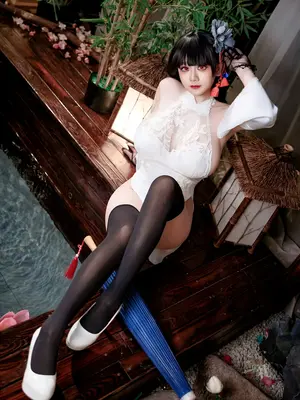 阿雪雪 - 碧蓝航线 逸仙 旗袍_55