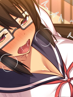 [汁っけの多い柘榴] 委員長は真面目な顔して実は露出エッチが大好き_375