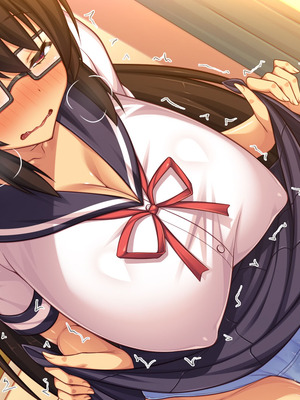 [汁っけの多い柘榴] 委員長は真面目な顔して実は露出エッチが大好き_380