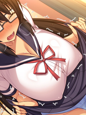 [汁っけの多い柘榴] 委員長は真面目な顔して実は露出エッチが大好き_381