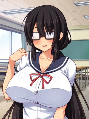 [汁っけの多い柘榴] 委員長は真面目な顔して実は露出エッチが大好き_598