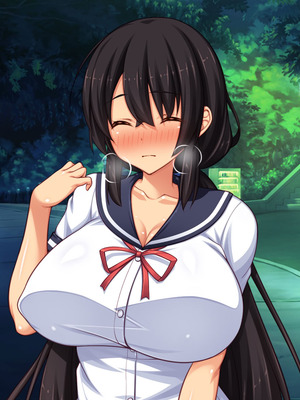 [汁っけの多い柘榴] 委員長は真面目な顔して実は露出エッチが大好き_608