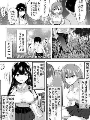 [しっぽまふらー] クラスのヒロインズと陰キャ俺の無人島性活_03