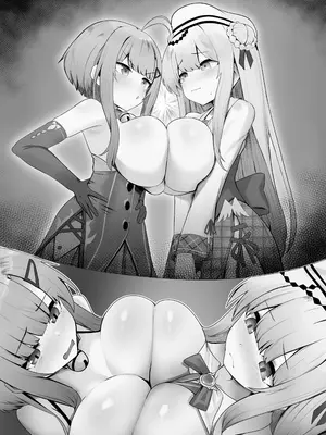 [金の毛根] フォックスハウンド & シグニット 乳比べ漫画 (アズールレーン)_5