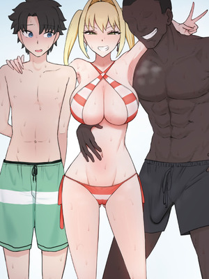 [ギガ] ネロ×BBC 浮気H见せつけ (Fate／Grand Order)｜尼禄・克劳狄乌斯 x BBC (FGO) [BCS个人机翻润色汉化]_10_uweh