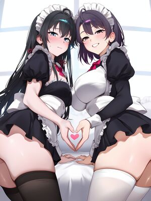 [Elizasrain] 雪之下雪乃+雪之下阳乃 FFM 女仆 [172P]_00002