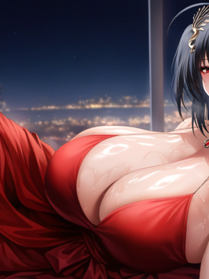 [QosLouisAI]BBC Fuck Taihou 100P Red Partydress_0001