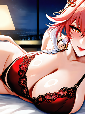 [QosLouisAI]BBC VS Changli 80P Red lace bra_0005