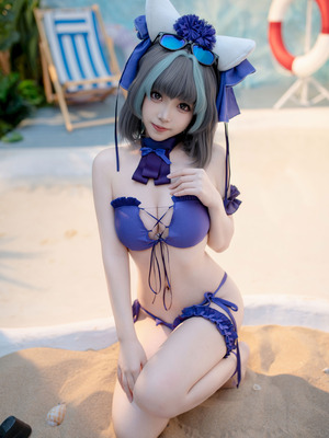 Bangni邦尼 - 碧蓝航线 柴郡 泳装_35_vknr