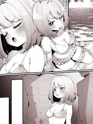 [こけもも] 海で周りの人に見られながら、ナンパ師達にえっちされちゃう ル〇ナ_08_ltdb