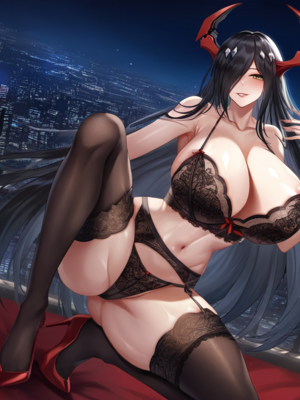 [QosLouisAI]Black Lace Bra Friedrich Group Sex 81P_0004