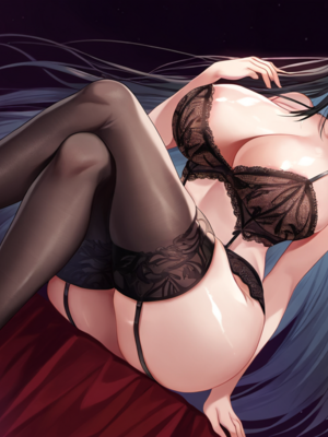 [QosLouisAI]Black Lace Bra Friedrich Group Sex 81P_0009