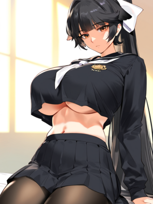 [QosLouisAI]Request：Takao School Uniform 80P_0001